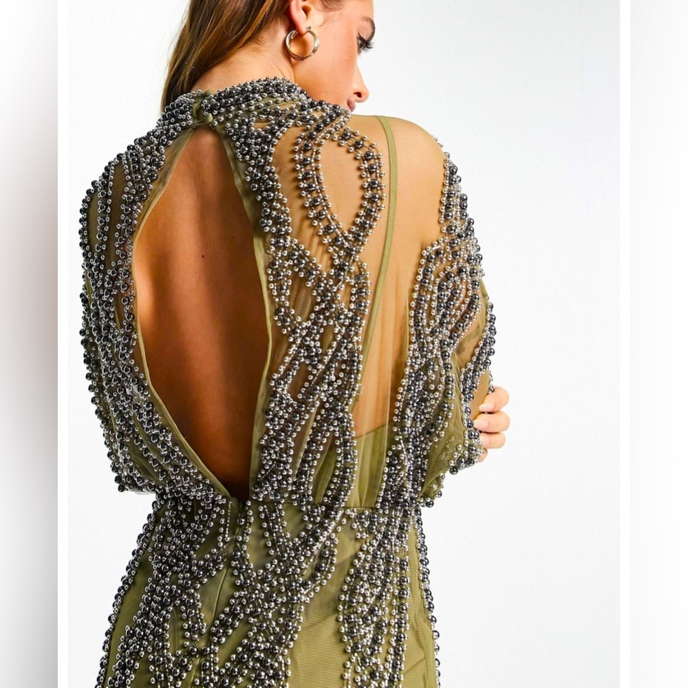 Embellished mini dress